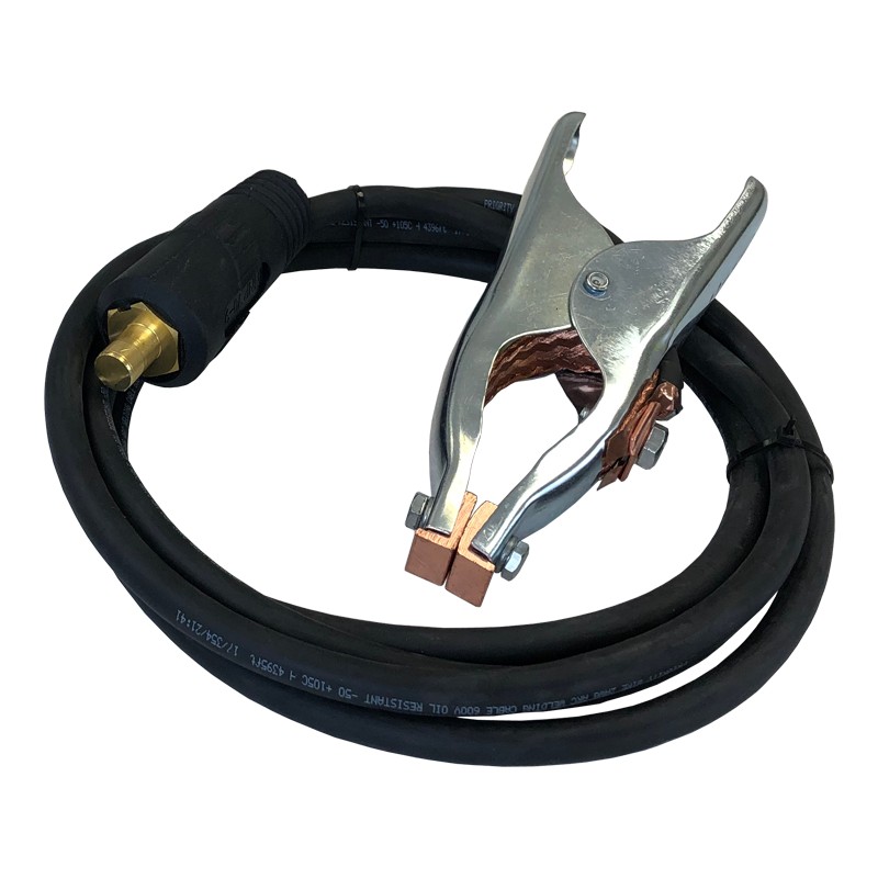 Ground Clamp Set , 350 A, 10ft, Cable Size AWG 2 (33.6 mm), Cable Plug 75-90