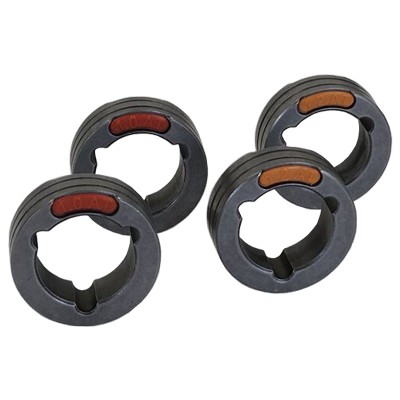 4 Drive Rolls Set For Three Phase Machines 0.040-0.045 Inch Or 1.0-1.2 mm U Groove ( Aluminum)